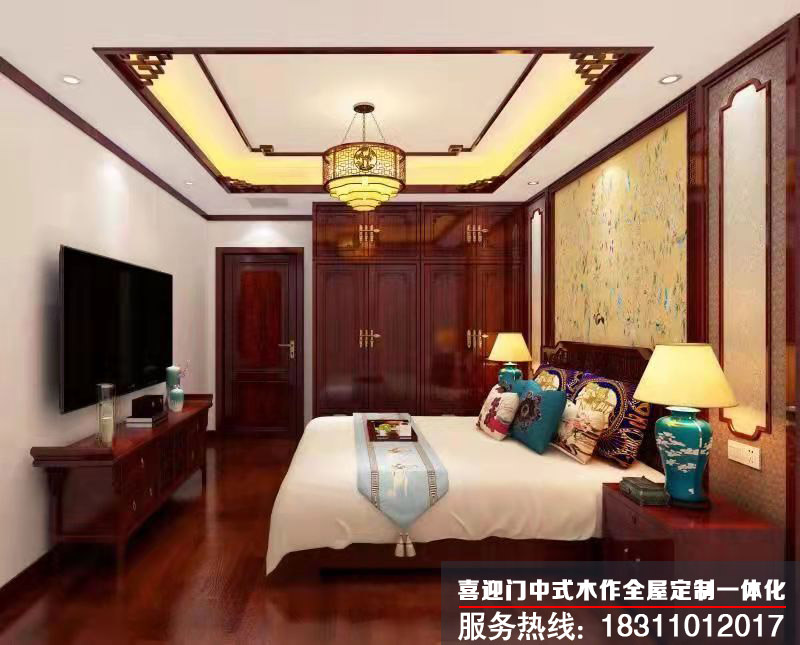 中式次臥室效果圖